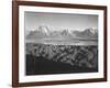Mt. Moran And Jackson Lake From Signal Hill Grand "Teton NP" Wyoming. 1933-1942-Ansel Adams-Framed Art Print