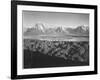 Mt. Moran And Jackson Lake From Signal Hill Grand "Teton NP" Wyoming. 1933-1942-Ansel Adams-Framed Art Print