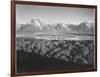 Mt. Moran And Jackson Lake From Signal Hill Grand "Teton NP" Wyoming. 1933-1942-Ansel Adams-Framed Art Print