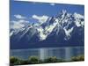 Mt. Moran from Jackson Lake, Grand Teton National Park, Wyoming, USA-Jamie & Judy Wild-Mounted Photographic Print