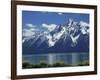 Mt. Moran from Jackson Lake, Grand Teton National Park, Wyoming, USA-Jamie & Judy Wild-Framed Photographic Print