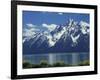 Mt. Moran from Jackson Lake, Grand Teton National Park, Wyoming, USA-Jamie & Judy Wild-Framed Photographic Print