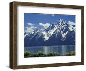 Mt. Moran from Jackson Lake, Grand Teton National Park, Wyoming, USA-Jamie & Judy Wild-Framed Photographic Print