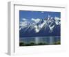 Mt. Moran from Jackson Lake, Grand Teton National Park, Wyoming, USA-Jamie & Judy Wild-Framed Photographic Print