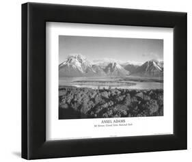 Mt Moran Grand Teton-Ansel Adams-Framed Art Print