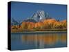 Mt. Moren, Oxbow Bend, Grand Tetons National Park, Wyoming, USA-Dee Ann Pederson-Stretched Canvas