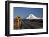 Mt Ngauruhoe and Desert Road, Tongariro National Park, Central Plateau, North Island, New Zealand-David Wall-Framed Photographic Print