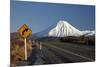 Mt Ngauruhoe and Desert Road, Tongariro National Park, Central Plateau, North Island, New Zealand-David Wall-Mounted Photographic Print