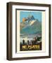 Mt. Pilatus - Lucerne Switzerland - Vintage Railroad Travel Poster, 1958-Pacifica Island Art-Framed Art Print