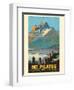 Mt. Pilatus - Lucerne Switzerland - Vintage Railroad Travel Poster, 1958-Pacifica Island Art-Framed Art Print