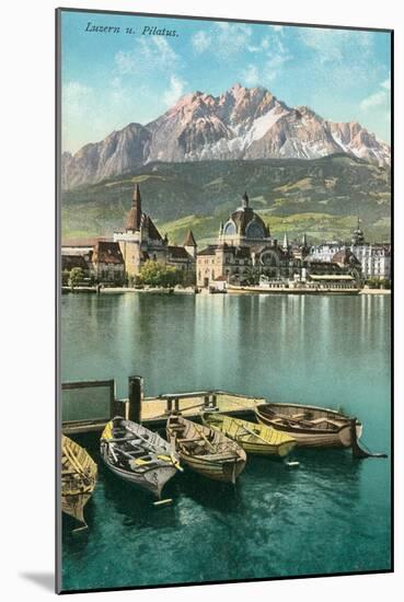 Mt. Pilatus, Lucerne, Switzerland-null-Mounted Art Print