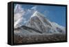 Mt. Pumori behind Kala Patthar, Nepal.-Lee Klopfer-Framed Stretched Canvas