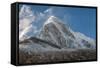 Mt. Pumori behind Kala Patthar, Nepal.-Lee Klopfer-Framed Stretched Canvas