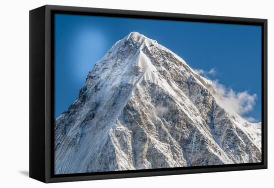 Mt. Pumori, Nepal.-Lee Klopfer-Framed Stretched Canvas