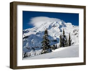 Mt. Rainier after Winter Snowstorm, Mt. Rainier National Park, Washington, USA-Jamie & Judy Wild-Framed Premium Photographic Print