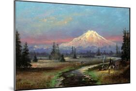 Mt. Rainier and Clover Creek-Meyer Straus-Mounted Giclee Print