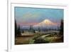 Mt. Rainier and Clover Creek-Meyer Straus-Framed Giclee Print