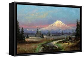 Mt. Rainier and Clover Creek-Meyer Straus-Framed Stretched Canvas