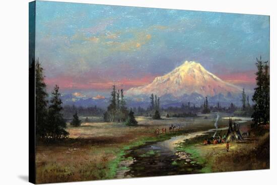 Mt. Rainier and Clover Creek-Meyer Straus-Stretched Canvas