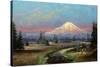 Mt. Rainier and Clover Creek-Meyer Straus-Stretched Canvas