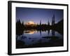 Mt. Rainier and Tipsoo Lake, Mt. Rainier National Park, Washington, USA-Charles Gurche-Framed Photographic Print