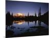 Mt. Rainier and Tipsoo Lake, Mt. Rainier National Park, Washington, USA-Charles Gurche-Mounted Photographic Print