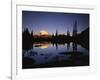 Mt. Rainier and Tipsoo Lake, Mt. Rainier National Park, Washington, USA-Charles Gurche-Framed Photographic Print