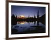 Mt. Rainier and Tipsoo Lake, Mt. Rainier National Park, Washington, USA-Charles Gurche-Framed Photographic Print