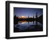 Mt. Rainier and Tipsoo Lake, Mt. Rainier National Park, Washington, USA-Charles Gurche-Framed Photographic Print