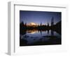 Mt. Rainier and Tipsoo Lake, Mt. Rainier National Park, Washington, USA-Charles Gurche-Framed Photographic Print