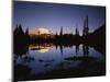 Mt. Rainier and Tipsoo Lake, Mt. Rainier National Park, Washington, USA-Charles Gurche-Mounted Photographic Print