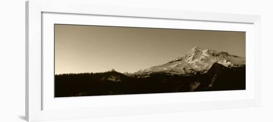 Mt Rainier at Dusk, Mt Rainier National Park, Washington, USA-Paul Souders-Framed Photographic Print