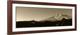 Mt Rainier at Dusk, Mt Rainier National Park, Washington, USA-Paul Souders-Framed Photographic Print