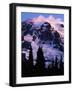 Mt. Rainier at sunrise, Mt. Rainier National Park, Washington, USA-Charles Gurche-Framed Photographic Print