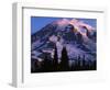 Mt. Rainier at sunrise, Mt. Rainier National Park, Washington, USA-Charles Gurche-Framed Photographic Print