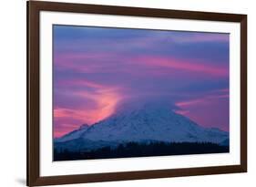 Mt Rainier at Sunrise, Washington, USA-Art Wolfe-Framed Photographic Print