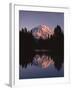 Mt. Rainier at sunset from Eunice Lake, Mt. Rainier National Park, Washington, USA-Charles Gurche-Framed Premium Photographic Print