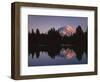 Mt. Rainier at sunset from Eunice Lake, Mt. Rainier National Park, Washington, USA-Charles Gurche-Framed Photographic Print