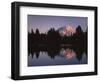 Mt. Rainier at sunset from Eunice Lake, Mt. Rainier National Park, Washington, USA-Charles Gurche-Framed Photographic Print