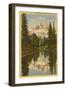 Mt. Rainier from Mirror Lake, Washington-null-Framed Art Print