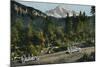 'Mt. Rainier from National Park Inn', c1916-Asahel Curtis-Mounted Photographic Print