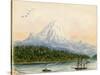 Mt. Rainier From Seattle-Alfred Downing-Stretched Canvas