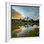 Mt. Rainier Is Reflected in a Small Tarn in Spray Park, Mt. Rainier National Park, Washington, USA-Gary Luhm-Framed Photographic Print