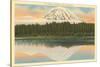 Mt. Rainier, Lake Spanaway, Washington-null-Stretched Canvas