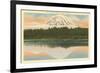 Mt. Rainier, Lake Spanaway, Washington-null-Framed Premium Giclee Print