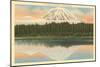 Mt. Rainier, Lake Spanaway, Washington-null-Mounted Art Print