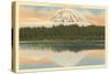 Mt. Rainier, Lake Spanaway, Washington-null-Stretched Canvas