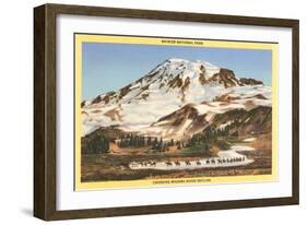 Mt. Rainier, Mazama Ridge, Washington-null-Framed Art Print