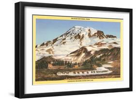 Mt. Rainier, Mazama Ridge, Washington-null-Framed Art Print