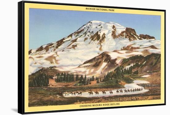 Mt. Rainier, Mazama Ridge, Washington-null-Framed Stretched Canvas